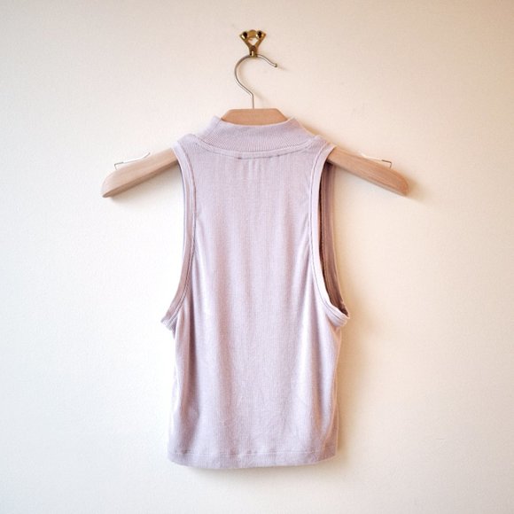 ⚡️3/$50 • Babaton • Pomona Mock Neck Halter Tank Top Sz XXS - Picture 9 of 9